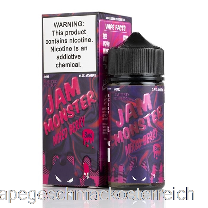 Gemischte Beeren - Marmeladenmonster - 100ml 3mg Vape-Geschmack